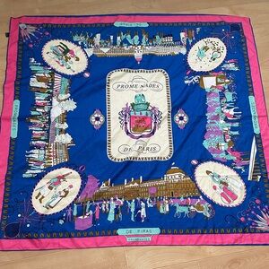 Colorful Parisian Themed Scarf